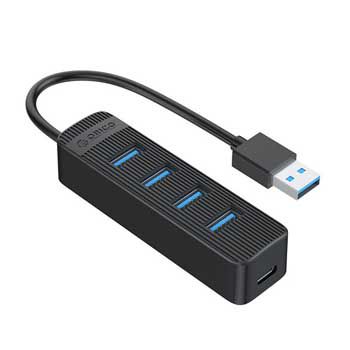 HUB USB 1–4 PORT ORICO TWU3-4A-BK (Màu đen)