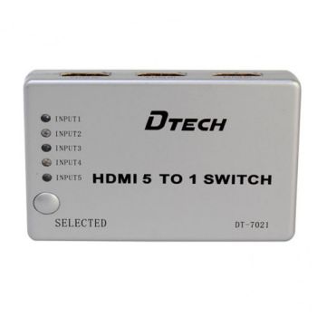 SWITCH HDMI 5-1 DTECH DT-7021