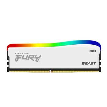 16GB DDRAM 4 3200 KINGSTON HyperX Fury Beast White RGB SE