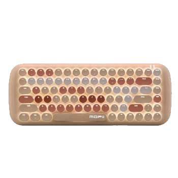 Bàn Phím Không Dây wireless + Bluetooth MOFII ROMI 3 mode 2.4G+BT+Wired Backlt Mechanical (Màu :nâu trà sữa)