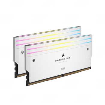 32GB DDRAM 5 7000 CORSAIR DOMINATOR® Titanium RGB DDR5 White - CMP32GX5M2X7000C34W(KIT)