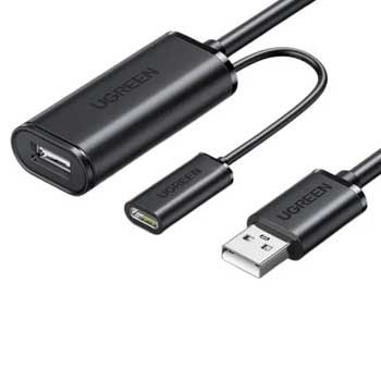Cáp Nối Dài USB 2.0 Ugreen 10326 (30M ) ( Có Chip Khuếch Đại - cổng trợ nguồn USB-C)