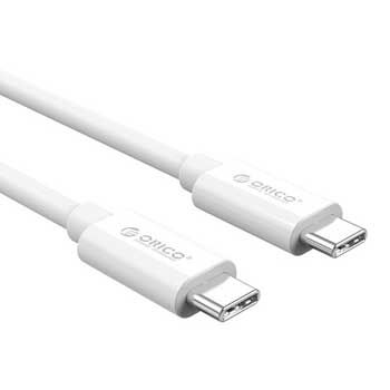 Cáp sạc và truyền dữ liệu Type C to Type C ORICO CTC100-20-WH