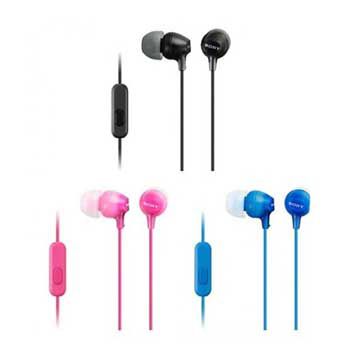 Tai nghe nhét tai có dây SONY MDREX15AP (Màu Hồng, Xanh Dương , Đen)