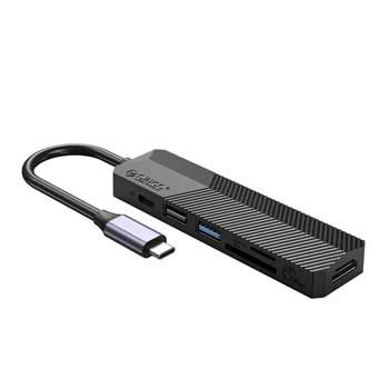 Đế cắm đa năng 6 trong 1 cổng Type C ORICO MDK-6P-BK-BP USB-C -> USB 3.0/USB 2.0/HDMI/SD/TF/ USB-C(PD)