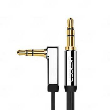 Cáp Audio 3.5mm (M/M) Ugreen 10599 dài 2M (Đầu bẻ góc)