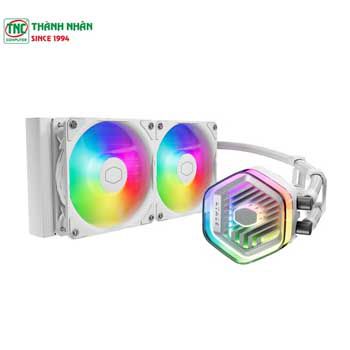 Tản nhiệt nước 2 Fan CoolerMaster MasterLiquid 240 Atmos ARGB White