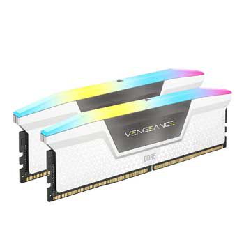64GB DDRAM 5 5600 CORSAIR VENGEANCE RGB DDR5 White - CMH64GX5M2B5600C40W (KIT)
