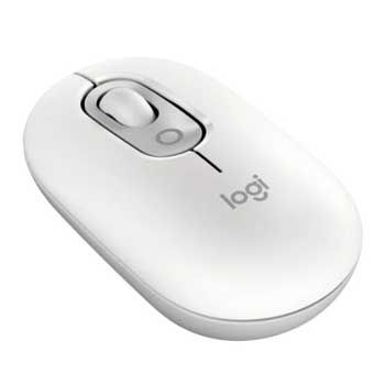 Chuột không dây Logitech Pop Mouse with EMOJI màu Trắng (910-007400)