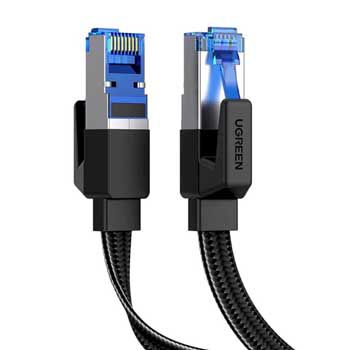 Cáp mạng Dẹt đúc sẵn Cat8 dài 0.5m Ugreen 40168