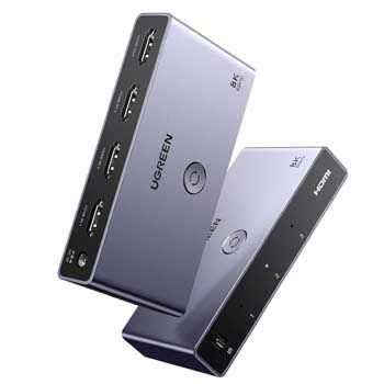 Bộ gộp HDMI 2.1 3 vào 1 ra Ugreen 15604 (Hỗ trợ 8K@60Hz/30Hz, 4K@144hz/120Hz/60Hz/30Hz)