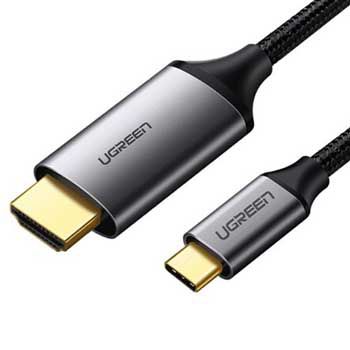 Cáp chuyển USB C to HDMI dài 1.5m Ugreen 50571 (hỗ trợ 4K 2K)