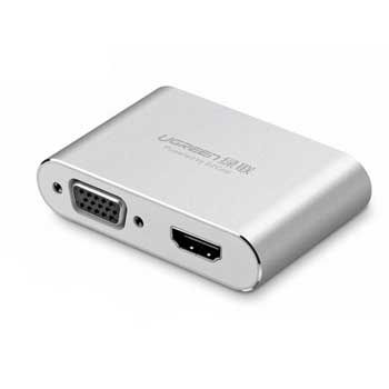Bộ chuyển đổi đa năng USB sang HDMI + VGA dành cho điện thoại, máy tính bảng Ugreen 30522