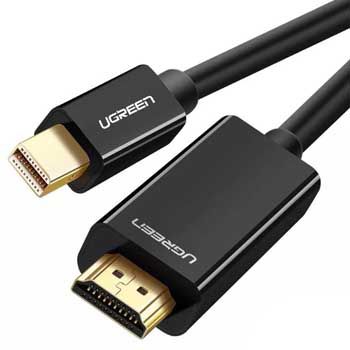 Cáp Mini DisplayPort sang HDMI Ugreen 10455 (dài 3m) (Hỗ Trợ 4k 2K)