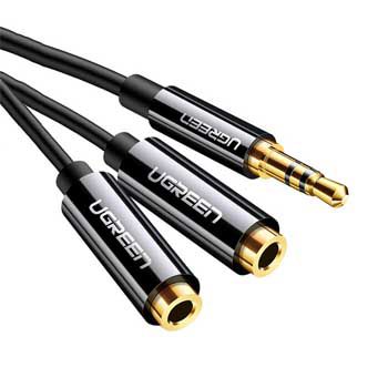 Cáp Chia Cổng Âm Thanh 3.5mm 1 Ra 2 Ugreen 20816