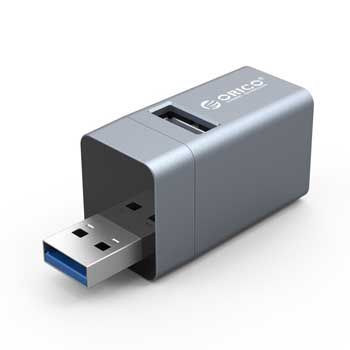 HUB USB 1–3 ORICO MINI-U32L-GY (Xám)