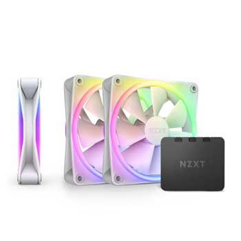 Bộ 3 Fan Case NZXT F120RGB Triple White RF-R12TF-W1 (Kèm Bộ điều khiển RGB)