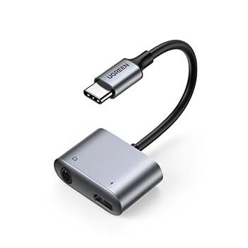 Cáp USB Type-C Sang Cổng Audio 3.5mm Ugreen 60164 ( HÀNG TRƯNG BÀY) (PD 30W hỗ trợ Samsung/ iPad Pro/ Surface)