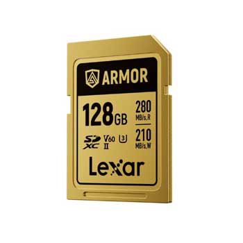 SDXC 128GB Lexar Professional ARMOR Gold UHS-II - LSDAMGL128G-RNNNG
