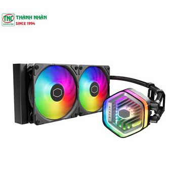 Tản nhiệt nước 2 Fan CoolerMaster MasterLiquid 240 Atmos ARGB Black