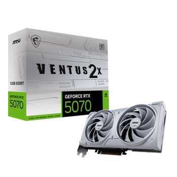 12GB MSI GeForce RTX 5070 12G VENTUS 2X OC WHITE