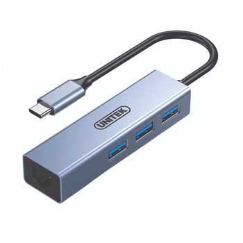 HUB USB Type C sang 3xUSB 3.0 + LAN 10/100Mbp UNITEK H312C