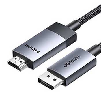 CABLE Displayport to HDMI Ugreen 15773 (1m) (hỗ trợ 4K60Hz)