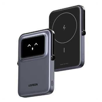 Pin Sạc Dự Phòng Không Dây Magsafe Uno Magnetic 5000mAh - Chuẩn Qi 7.5W Ugreen PB571 ( 35605B - Màu xám đen)