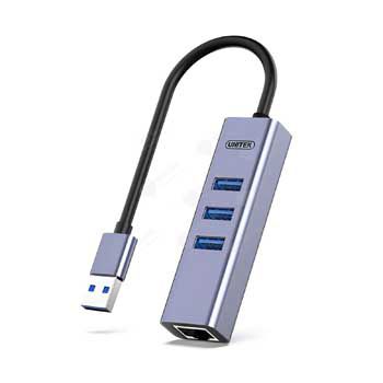 HUB USB3.0 -> USB3.0 + LAN UNITEK H1907A