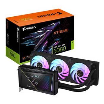 16GB GIGABYTE AORUS GeForce RTX 5080 XTREME WATERFORCE 16G (GV-N5080AORUSX W-16GD)