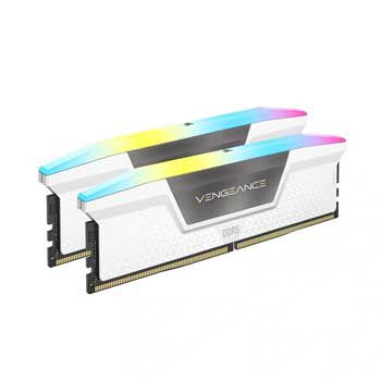 32GB DDRAM 5 5600 CORSAIR VENGEANCE RGB LED DDR5 White - CMH32GX5M2B5600C40W (KIT)