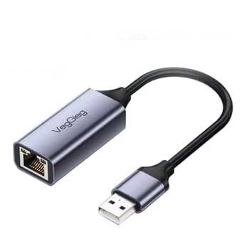Đầu đổi USB 2.0 sang cổng LAN 100Mbps VEGGIEG V-K307