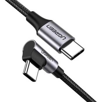 Cáp USB Type C To Type C Bẻ Góc 90 Độ Ugreen 50124 (Dài 1.5m)