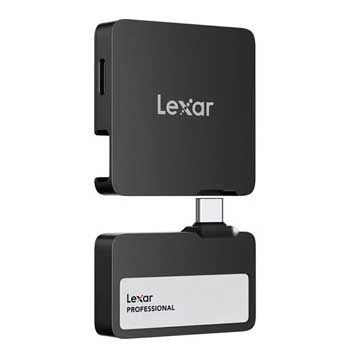 2TB SSD Lexar Professional Go with Hub SL400 - Black LSL400S002T-RNBNG Portable