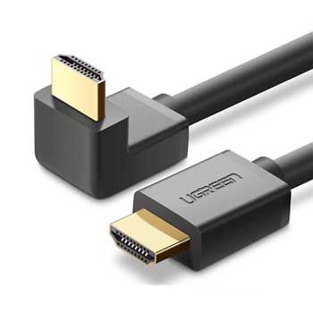 Cáp HDMI 1.4 Dài 1M Đầu Bẻ Góc Vuông Ugreen 10172 (Bẻ Xuống)