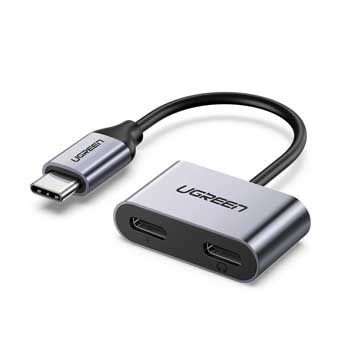 Cáp USB Type-C Sang Cổng Audio USB-C Ugreen 60165 (PD Port 3.0)