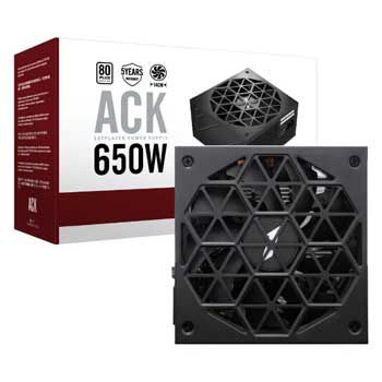 650W NGUỒN MÁY TÍNH FIRST PLAYER (1STPLAYER) ACK-STD-650 650W ĐEN (80 PLUS) (màu đen)