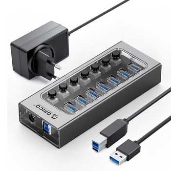 HUB 7 cổng USB 3.0 ORICO AT2U3-7AB-GY