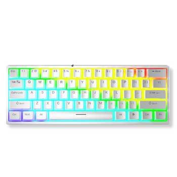 Bàn phím cơ Gaming có dây AULA F3261 màu Trắng