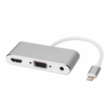CÁP LIGHTNING -> HDMI + VGA + AUDIO KY-P002S