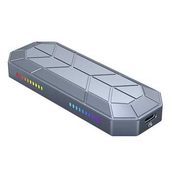 Hộp ổ cứng ORICO RGB NVMe M.2 SSD ORICO M2VG01-C3-GY Chuẩn M.2 NVME