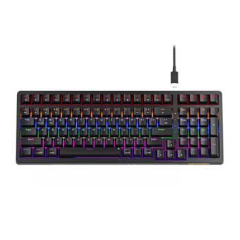 NEWMEN Bàn phím cơ Gaming có dây GM328 Hotswap Black Red Switch