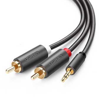 Cable LOA 1 Jack 3.5mm -> 2 RCA Ugreen 10510 dài 2m