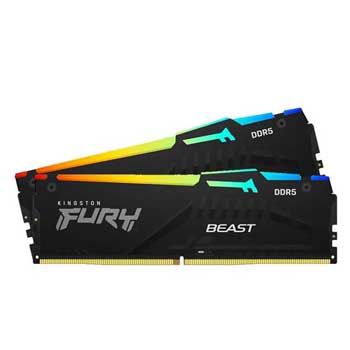 16GB DDRAM 5 5200 Kingston Fury (kit) Beast RGB