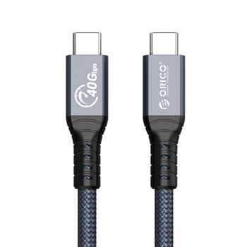Cáp Thunderbolt4 Type-C ORICO TBZ4-20-GY-BP (dài 2m)