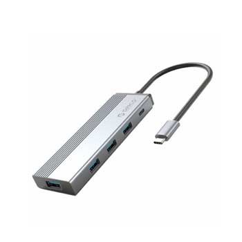Đế cắm đa năng 5 trong 1 cổng Type C ORICO 5SXH-GY (TypeC sang USB 3.0/ HDMI/ cổng sạc PD)