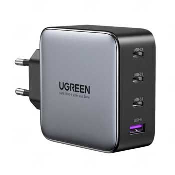 Củ sạc nhanh GaN X 100W Ugreen 40747 (4 cổng,3 USB-C và 1 USB Type-A)