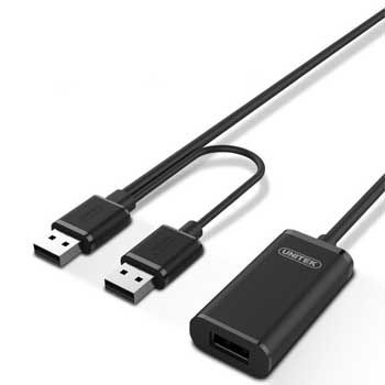 Cáp Nối Dài USB 2.0 Dài 20m UNITEK Y-279 (có chíp khuếch đại)