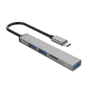 HUB Type C - USB 3.0 + USB 2.0 + TF ORICO AH-12F-GY-BP