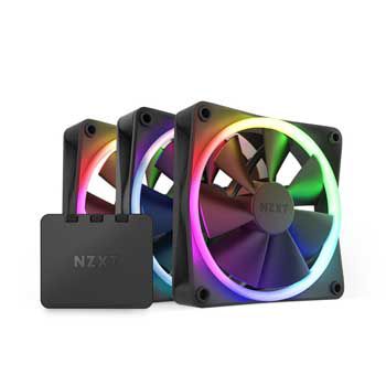 Bộ 3 Fan Case NZXT F120RGB Duo Triple Pack Black RF-D12TF-B1 (Kèm Bộ điều khiển RGB)
